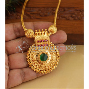 Kerala style gold plated necklace M961 - Necklace Set