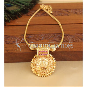 Kerala style gold plated necklace M962 - Necklace Set