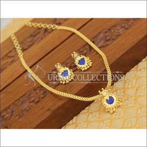 Kerala style gold plated necklace set M934 - Necklace Set