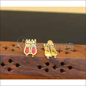 Kerala Style Gold Plated Palakka Earring M2700 - Earrings