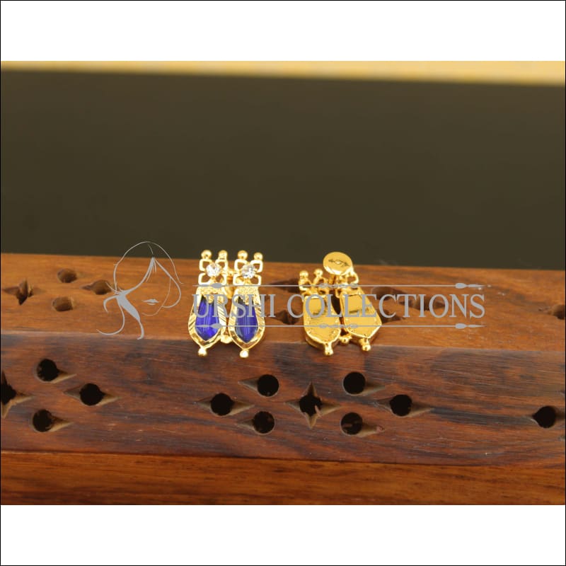 Kerala Style Gold Plated Palakka Earring M2701 - Earrings