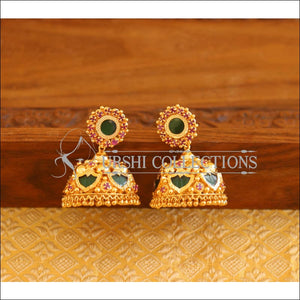 Kerala style Gold plated Palakka earrings M2154