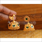 Kerala style Gold plated Palakka earrings M2154