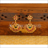 Kerala style Gold plated Palakka earrings M2158