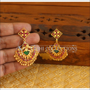 Kerala style Gold plated Palakka earrings M2158