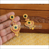 Kerala style Gold plated Palakka earrings M2222