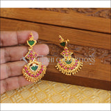 Kerala style Gold plated Palakka earrings M2223