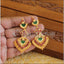 Kerala style Gold plated Palakka earrings M2224