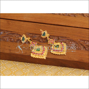 Kerala style Gold plated Palakka earrings M2224