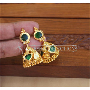 Kerala style Gold plated Palakka earrings M2250