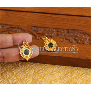 Kerala style Gold plated Palakka earrings M2254