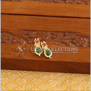 Kerala style Gold plated Palakka earrings M2256