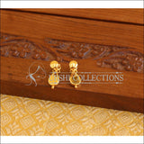 Kerala style Gold plated Palakka earrings M2256