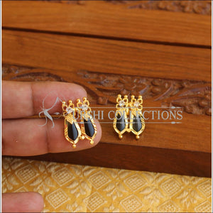 Kerala style Gold plated Palakka earrings M2257