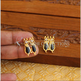 Kerala style Gold plated Palakka earrings M2257