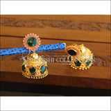 Kerala style Gold plated Palakka earrings M2343