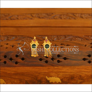 Kerala style Gold plated Palakka earrings M2347