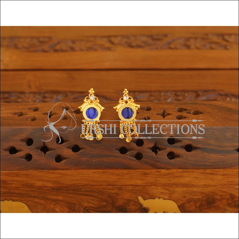 Kerala style Gold plated Palakka earrings M2349