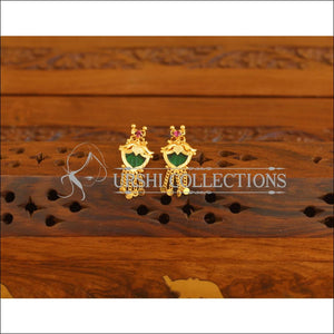 Kerala style Gold plated Palakka earrings M2354
