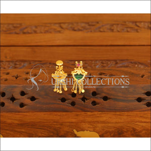 Kerala style Gold plated Palakka earrings M2354