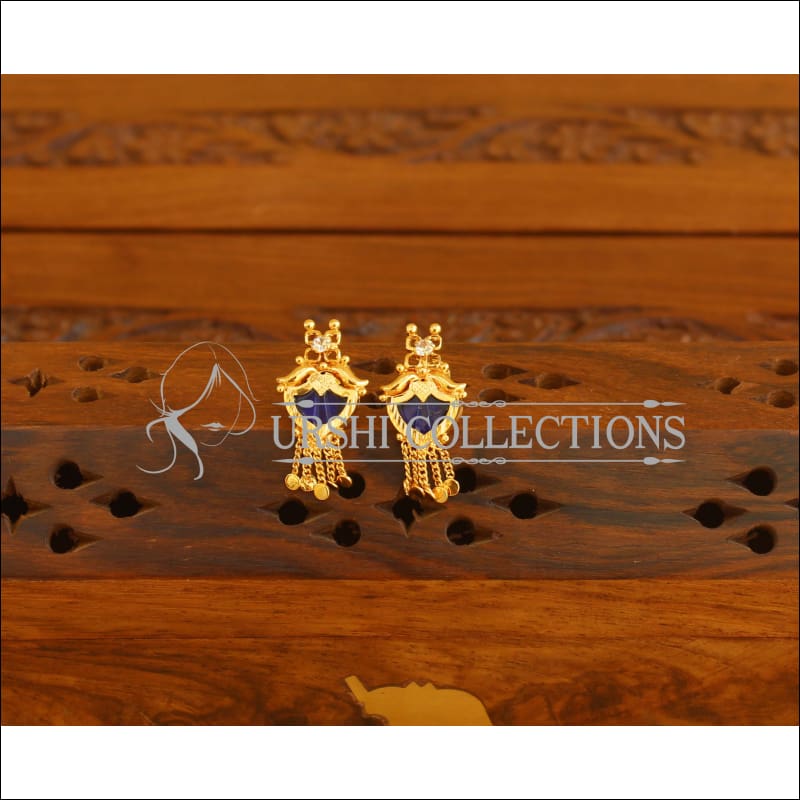 Kerala style Gold plated Palakka earrings M2355