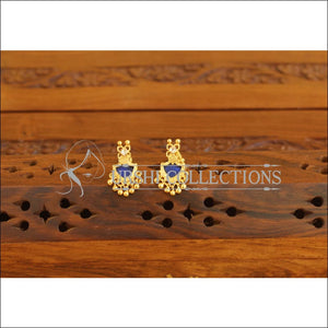 Kerala style Gold plated Palakka earrings M2356