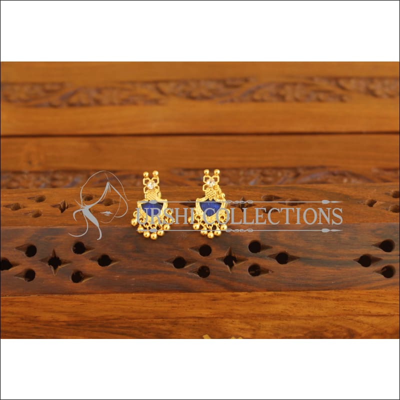 Kerala style Gold plated Palakka earrings M2356