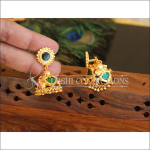 Kerala Style Gold Plated Palakka Earrings M2432 - Earrings