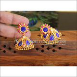 Kerala Style Gold Plated Palakka Earrings M2433 - Earrings
