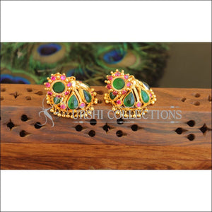 Kerala Style Gold Plated Palakka Earrings M2434 - Earrings