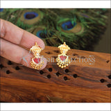 Kerala Style Gold Plated Palakka Earrings M2435 - Earrings