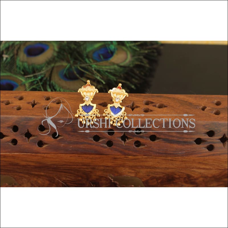 Kerala Style Gold Plated Palakka Earrings M2436 - Earrings