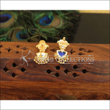 Kerala Style Gold Plated Palakka Earrings M2436 - Earrings