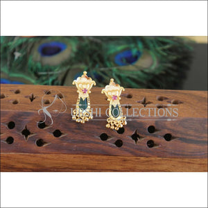 Kerala Style Gold Plated Palakka Earrings M2439 - Earrings