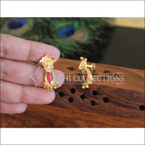 Kerala Style Gold Plated Palakka Earrings M2441 - Earrings