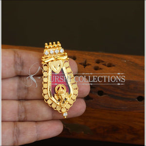 Kerala Style Gold Plated Palakka Ganesha Pendant M2606 - Pendant Set