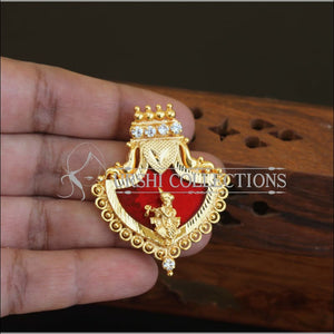 Kerala Style Gold Plated Palakka Krishna Pendant M2605 - Pendant Set