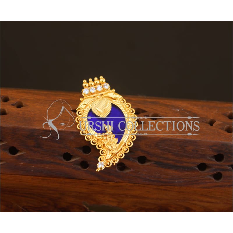 Kerala Style Gold Plated Palakka Krishna Pendant M2608 - Pendant Set