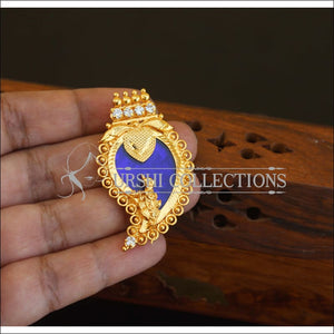 Kerala Style Gold Plated Palakka Krishna Pendant M2608 - Pendant Set