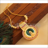 Kerala style gold plated palakka lakshmi necklace M946 - Necklace Set