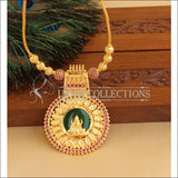 Kerala style gold plated palakka lakshmi necklace M947 - Necklace Set