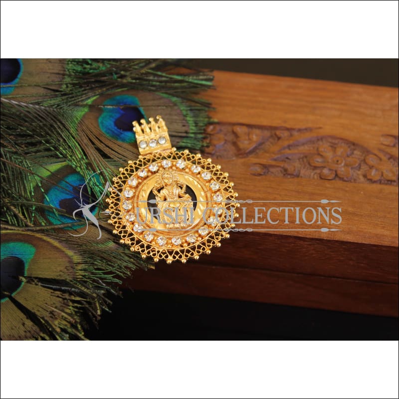 Kerala Style Gold Plated Palakka Lakshmi Pendant M2395 - Pendant Set