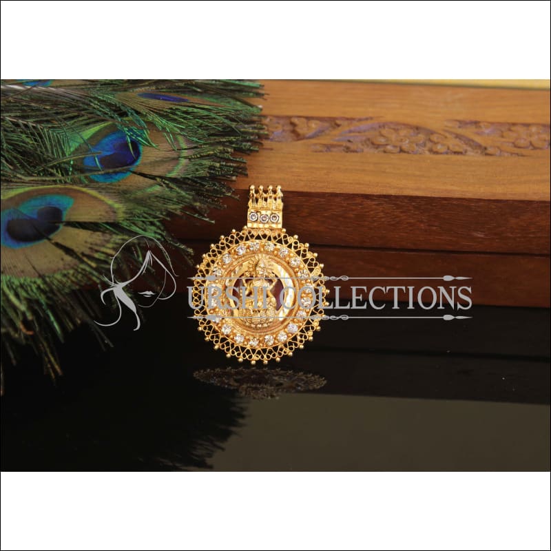 Kerala Style Gold Plated Palakka Lakshmi Pendant M2396 - Pendant Set