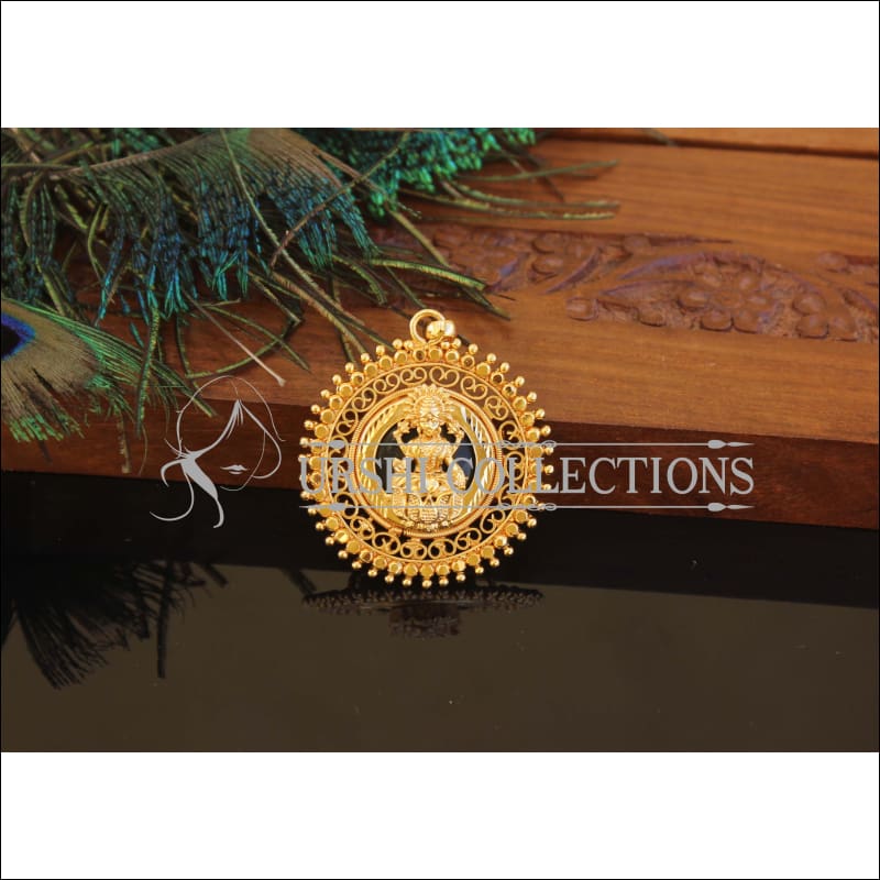 Kerala Style Gold Plated Palakka Lakshmi Pendant M2545 - Pendant Set