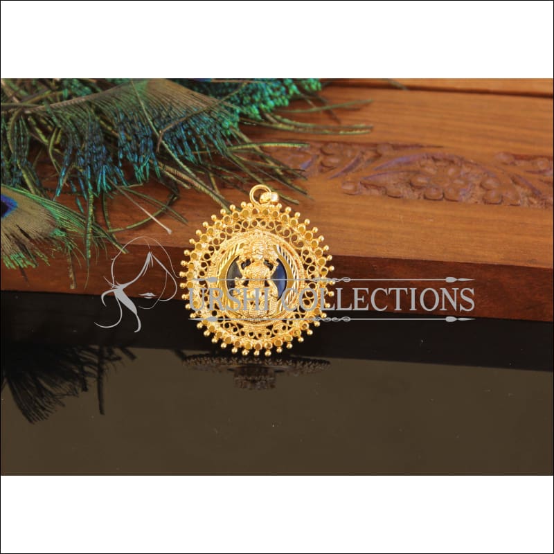 Kerala Style Gold Plated Palakka Lakshmi Pendant M2546 - Pendant Set