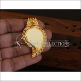 Kerala Style Gold Plated Palakka Mango Ganesha Pendant M2610 - Pendant Set