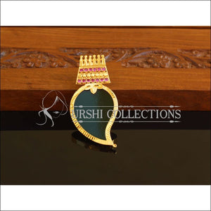 Kerala Style Gold Plated Palakka Mango Pendant M1951 - Pendant Set