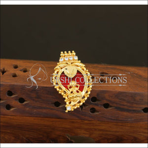 Kerala Style Gold Plated Palakka Mango Temple Pendant M2599 - Pendant Set