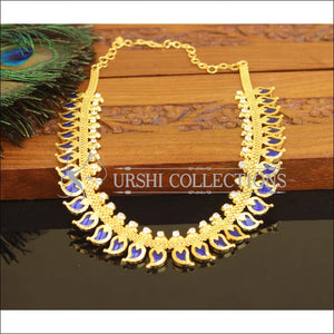 Kerala style gold plated palakka necklace M1033 - Necklace Set