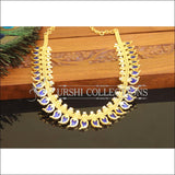 Kerala style gold plated palakka necklace M1033 - Necklace Set